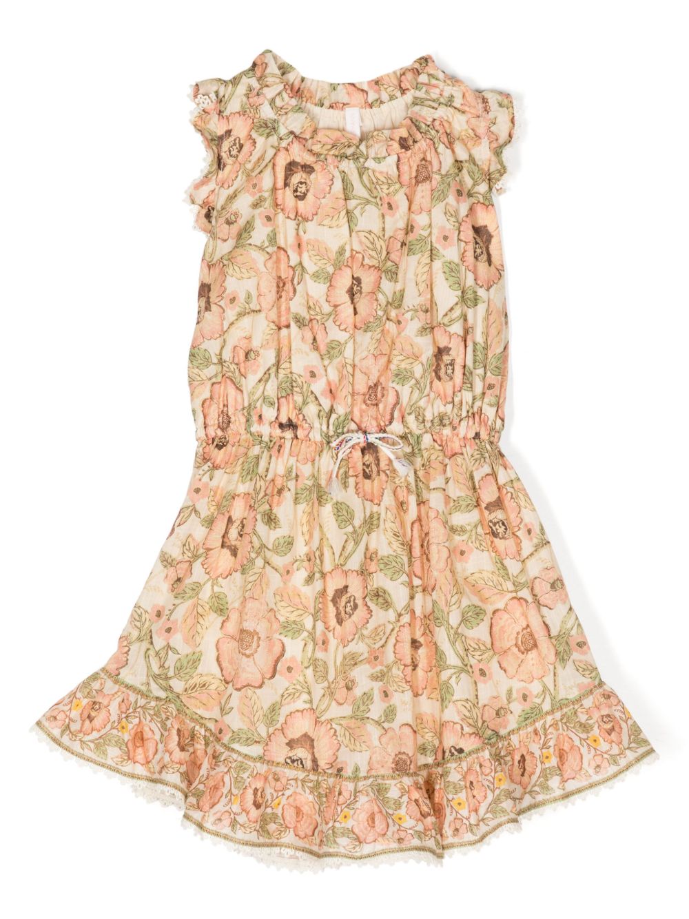 ZIMMERMANN Kids Junie 花卉印花A字连衣裙 - 彩色