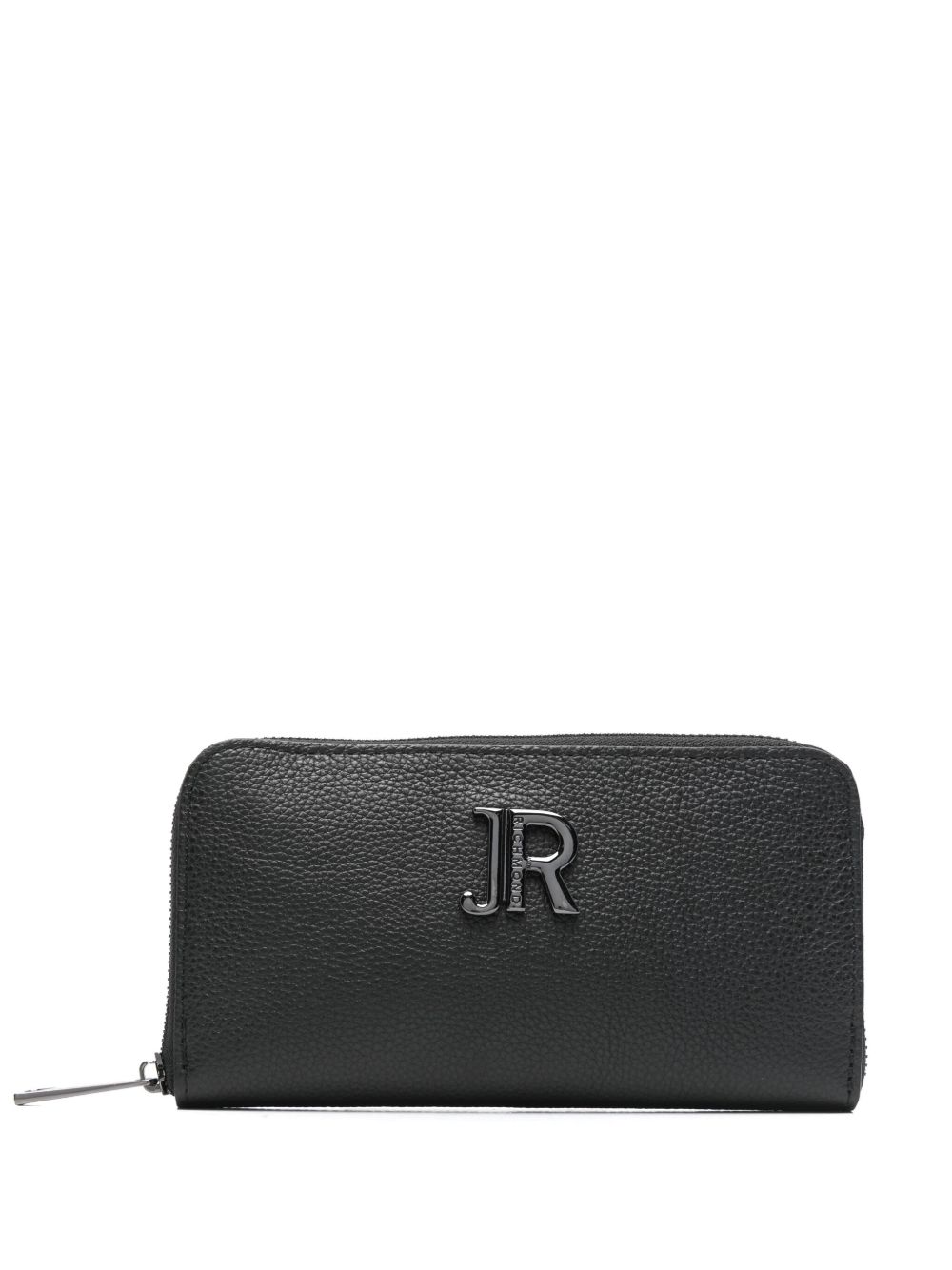 John Richmond logo字母钱包 - 黑色