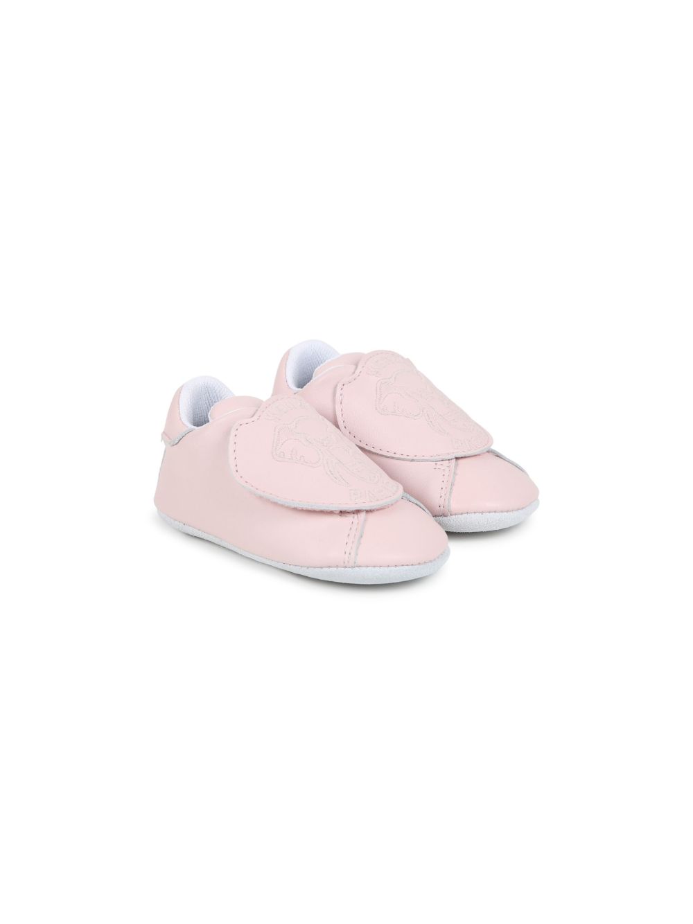 Kenzo Kids Elephant 印花魔术贴拖鞋 - 粉色