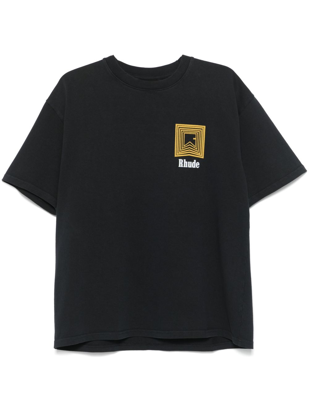 RHUDE Chevron Box logo T恤 - 黑色