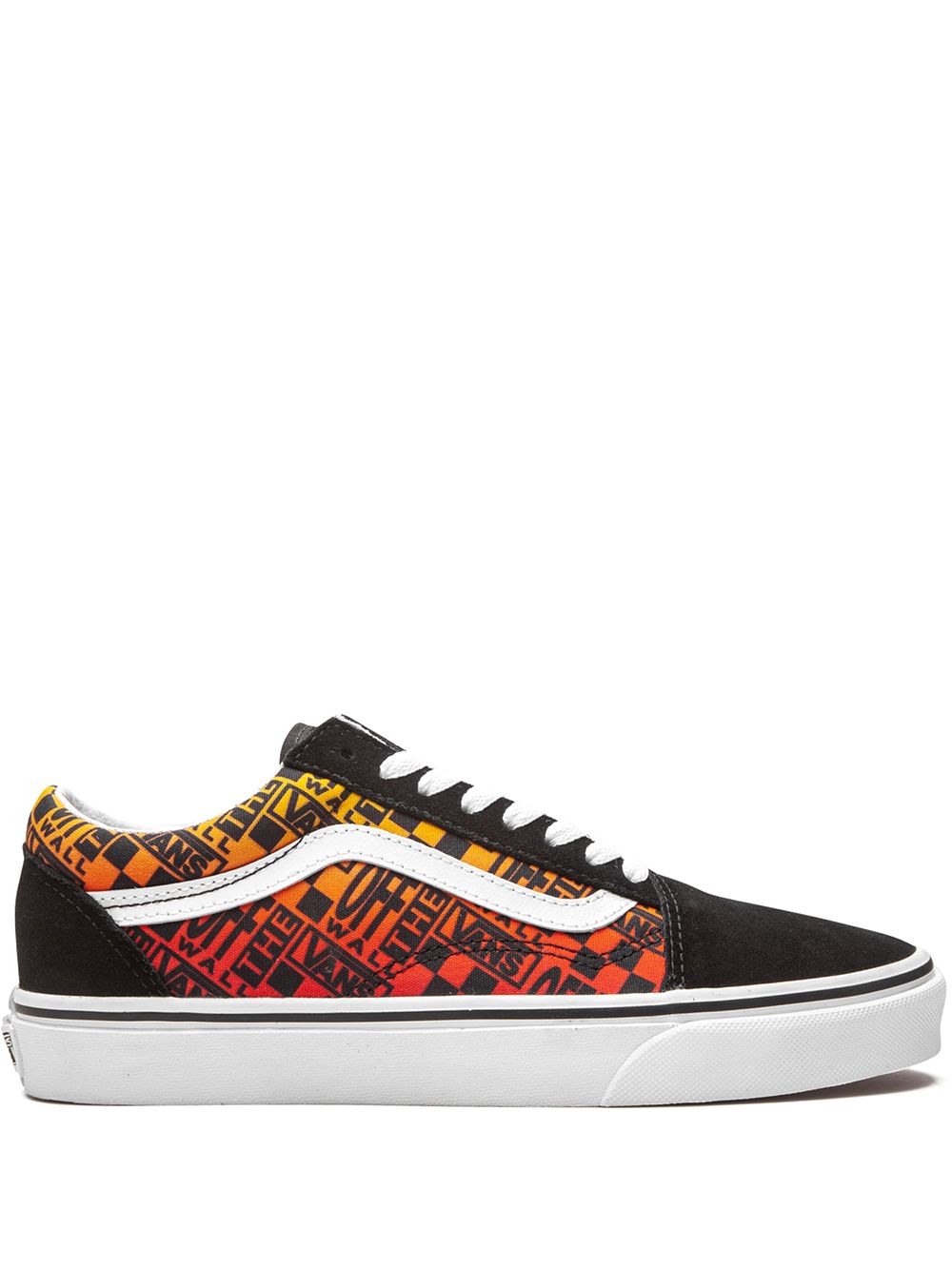 Vans "Old Skool ""Off the Wall Logos - Orange"" 低帮板鞋" - 黑色