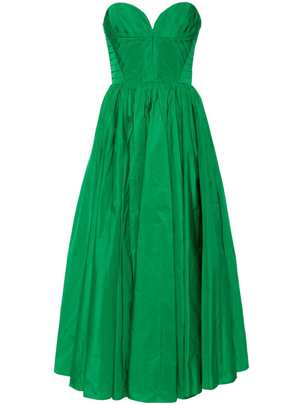 Elie Saab 心形塔夫绸礼服 - 绿色