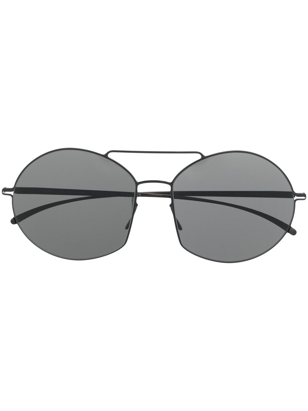 Mykita 有色镜片圆框太阳眼镜 - 黑色