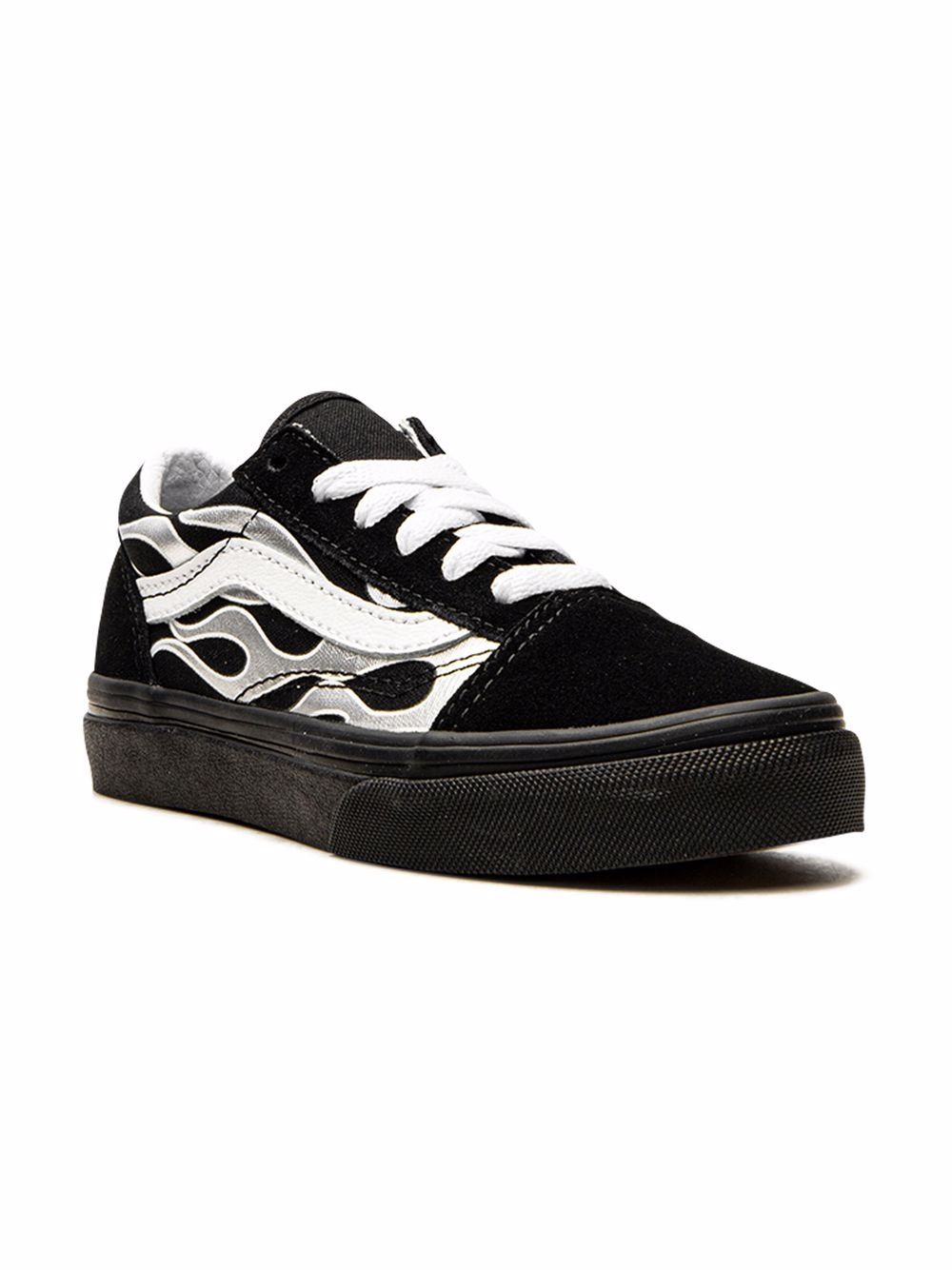 Vans Kids "Old Skool ""Metallic Flame"" 运动鞋" - 黑色