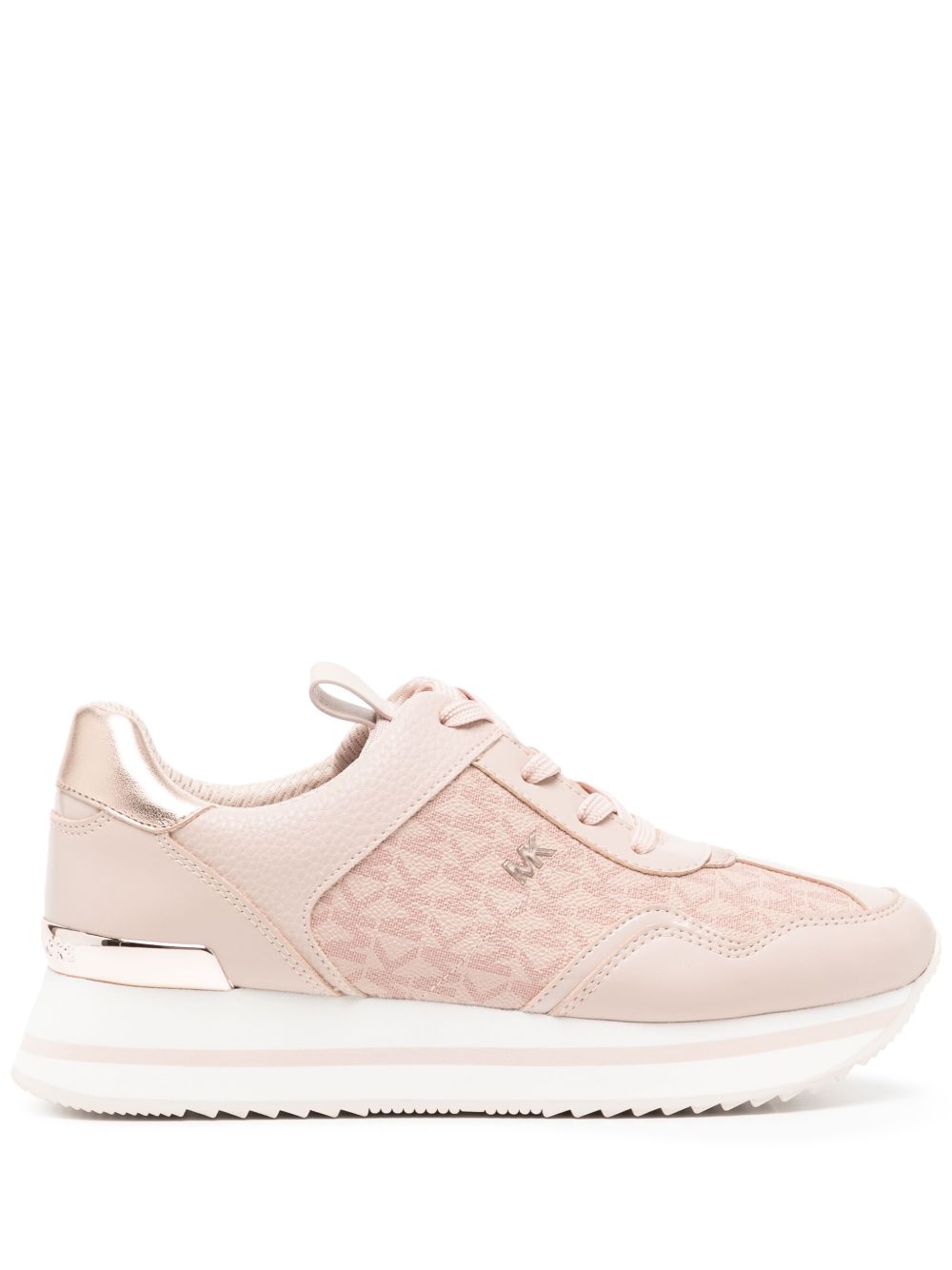 Michael Kors Raina logo提花厚底运动鞋 - 粉色