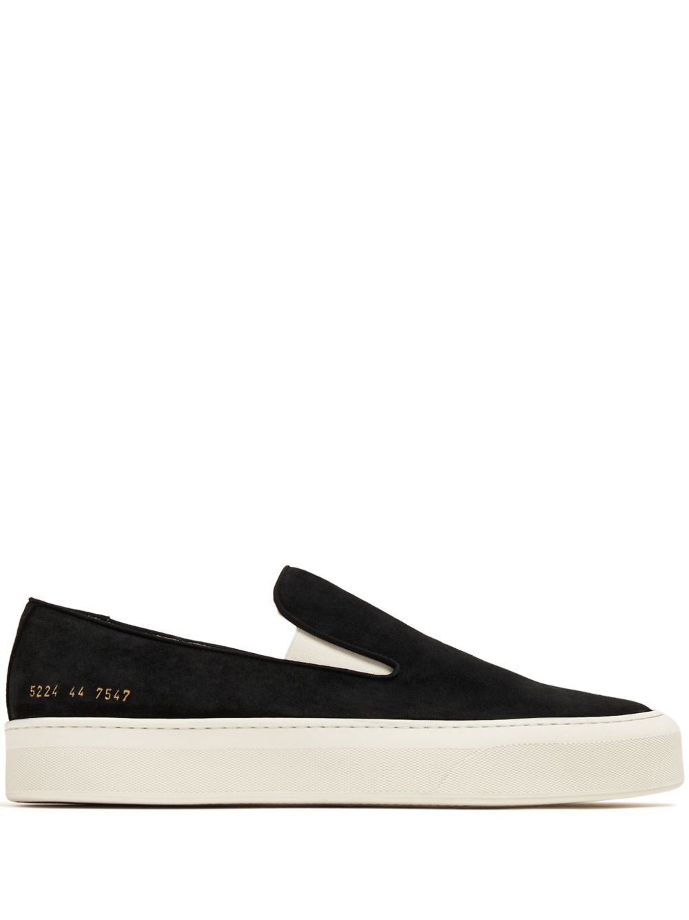 Common Projects 绒面皮套穿式运动鞋 - 黑色