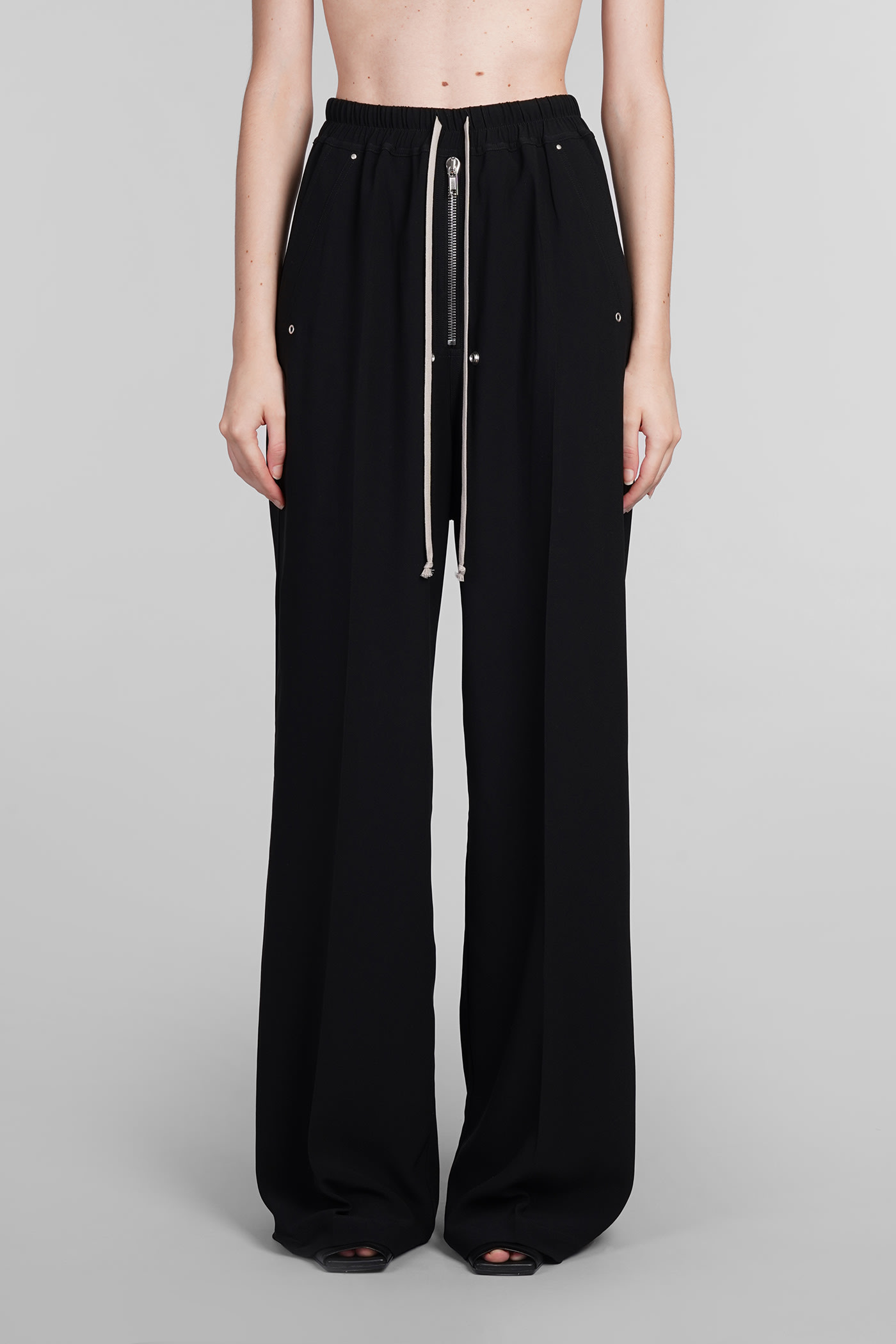 Rick Owens Wide Bela Pants Pants In Black Viscose