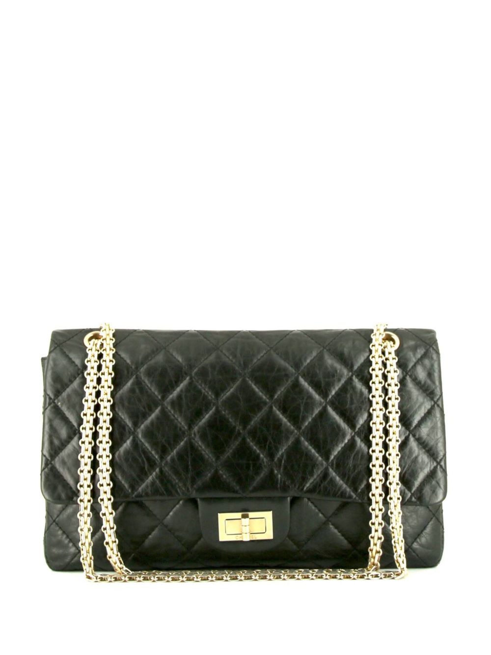 CHANEL Pre-Owned 2.55 Reissue 单肩包（2006年典藏款） - 黑色