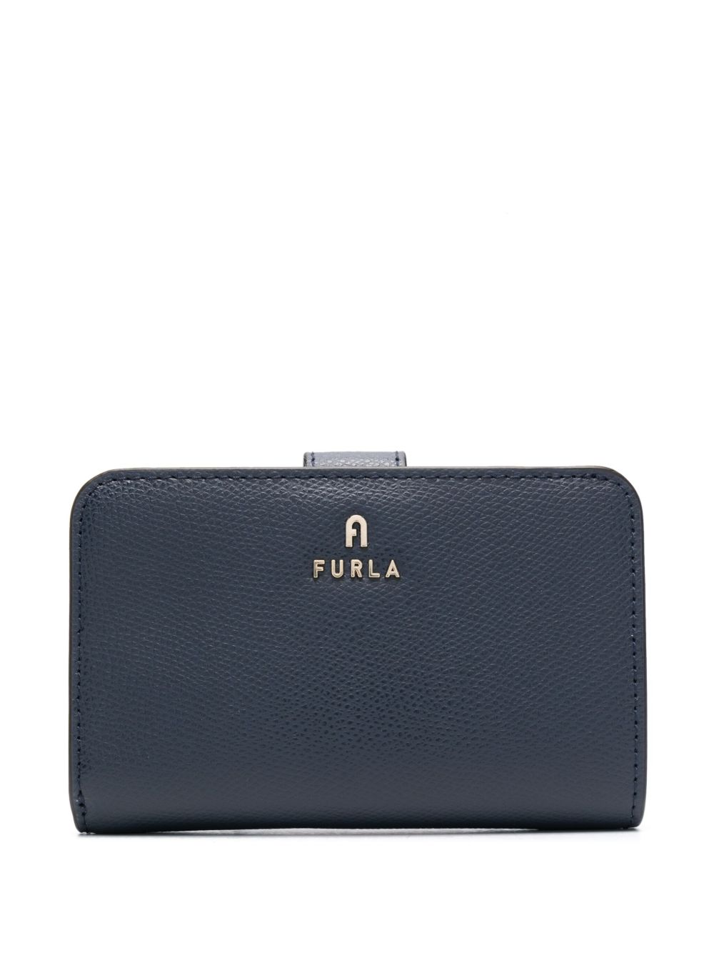 Furla logo标牌皮质钱包 - 蓝色