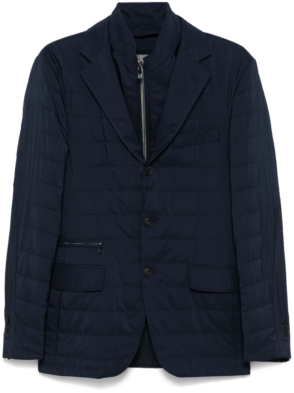 Corneliani 层搭夹克 - 蓝色