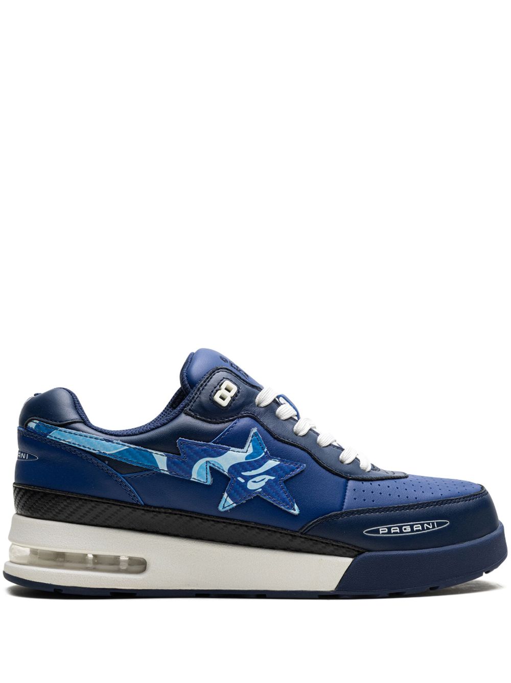 A BATHING APE® x Pagani Roadsta Navy ABC Camo 运动鞋 - 蓝色