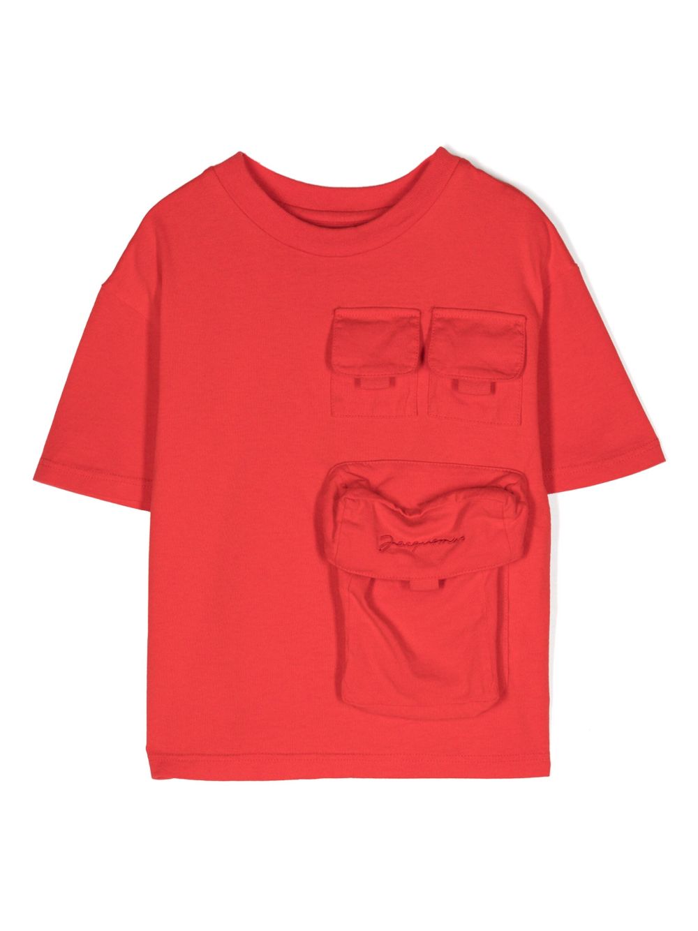 JACQUEMUS L'ENFANT Le T-Shirt Bolso 棉T恤 - 红色