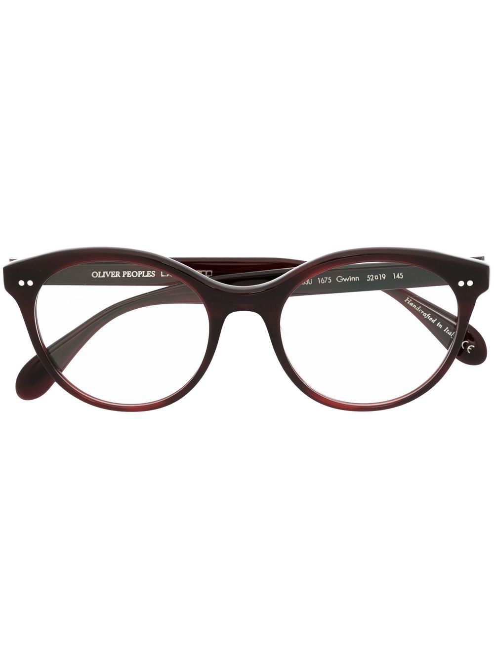 Oliver Peoples Gwinn 圆框太阳眼镜 - 红色