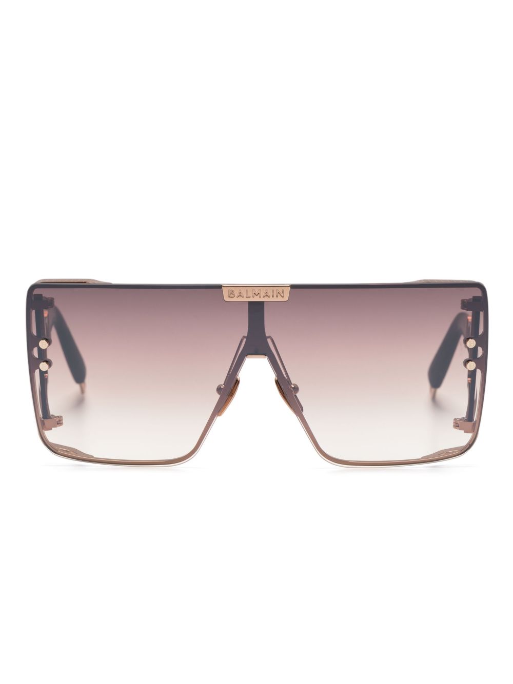 Balmain Eyewear Wonder Boy 超大框渐色太阳眼镜 - 褐色