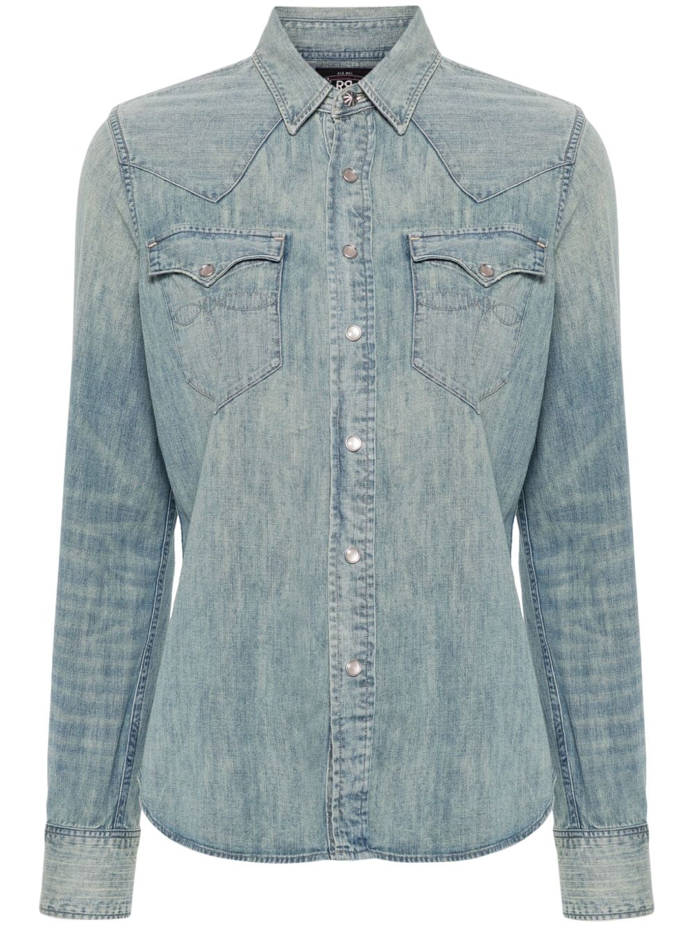 Ralph Lauren RRL 西部牛仔风牛仔衬衫 - 蓝色