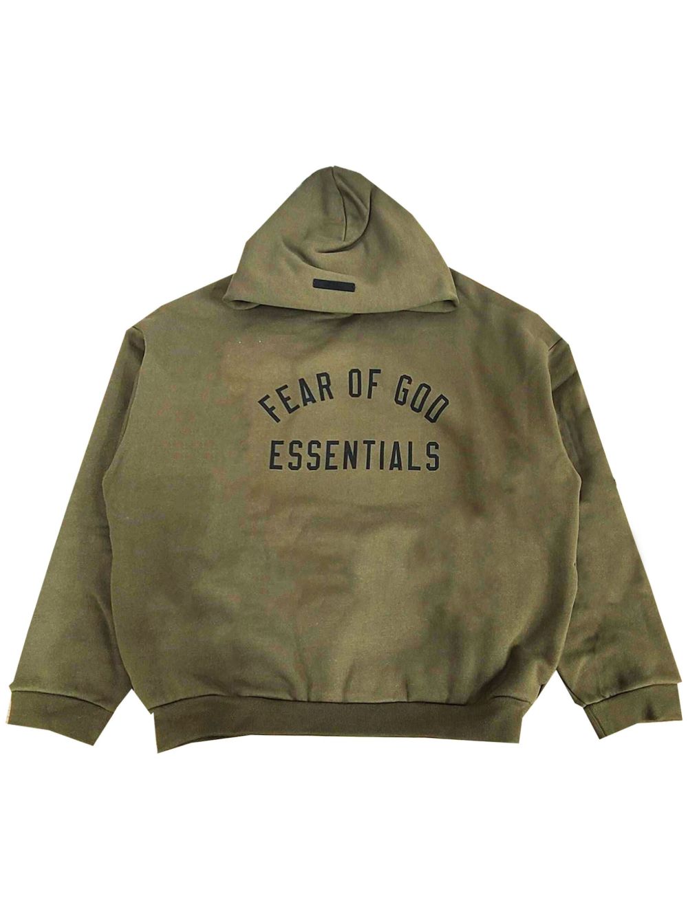 FEAR OF GOD ESSENTIALS 抓绒连帽衫 - 绿色
