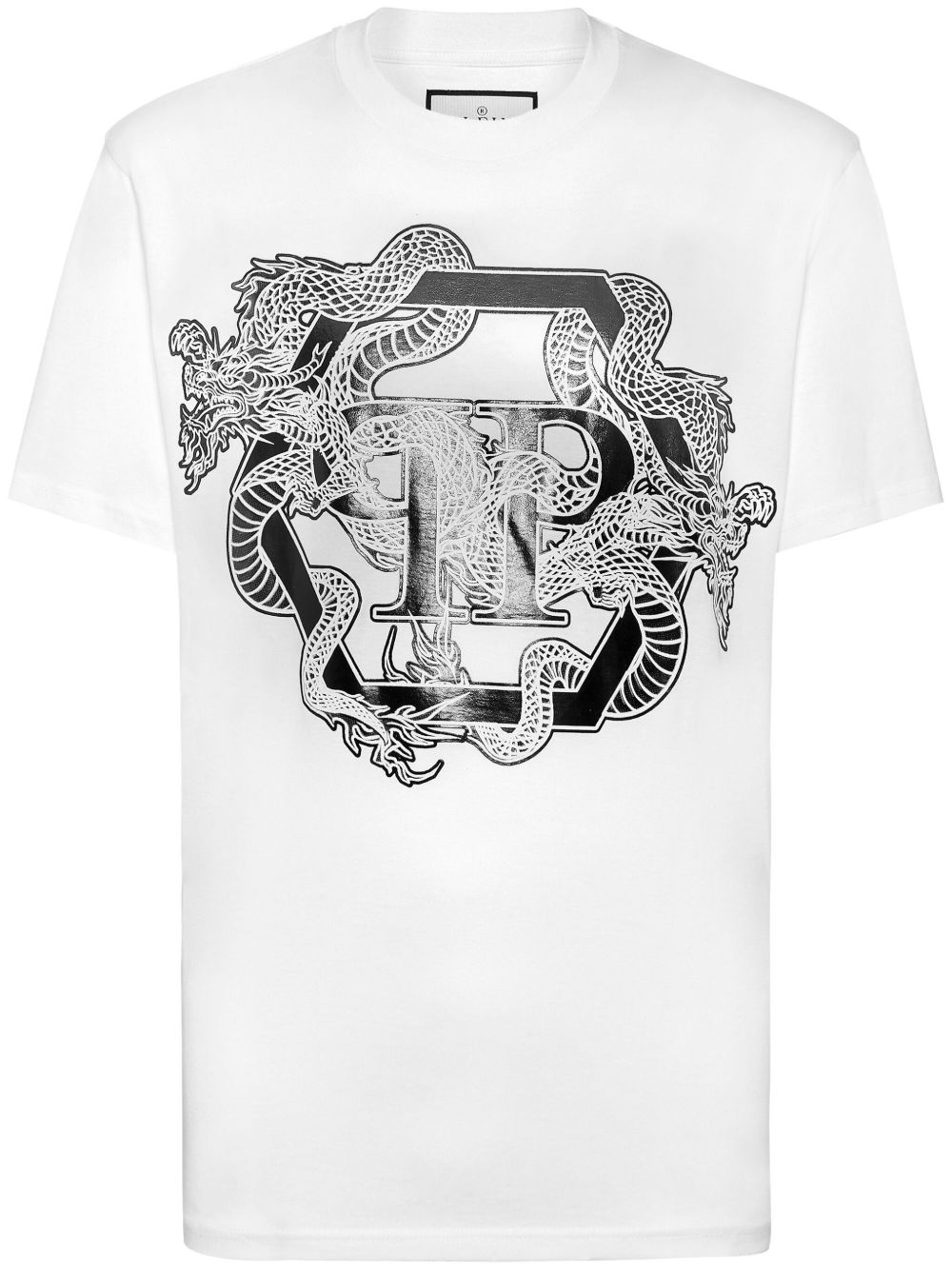 Philipp Plein SS Dragon T恤 - 白色