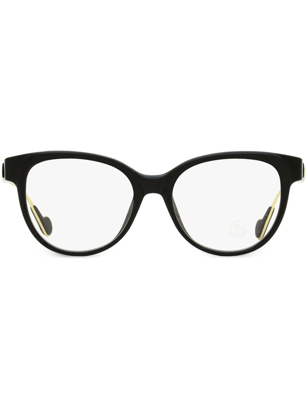 Moncler Eyewear Pantos 猫眼框眼镜 - 黑色