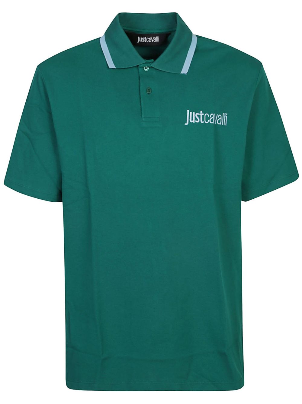 Just Cavalli logo polo衫 - 绿色
