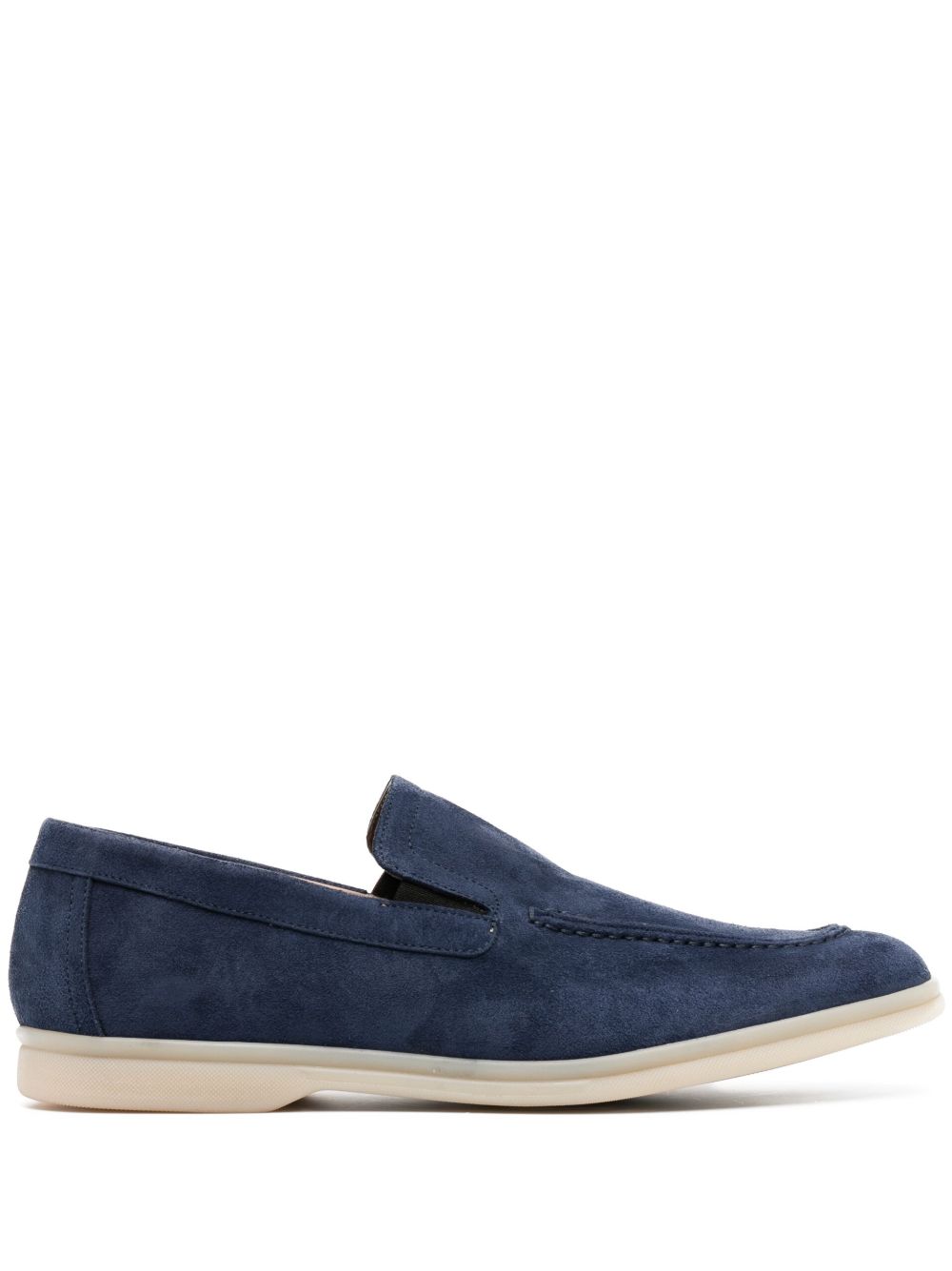 Casadei Antilope 绒面皮乐福鞋 - 蓝色