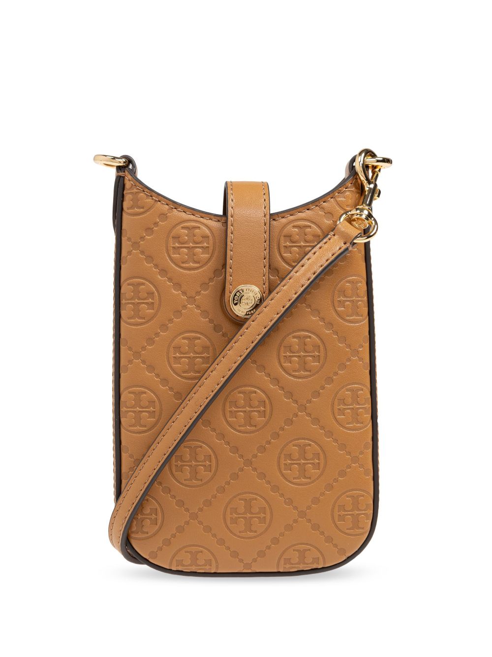 Tory Burch T Monogram 手机包 - 褐色