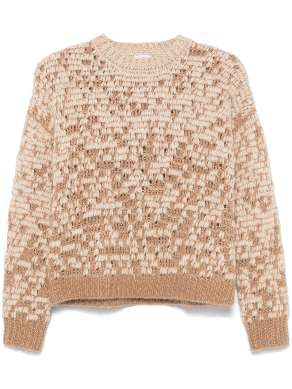 Peserico lurex-detail sweater - 中性色