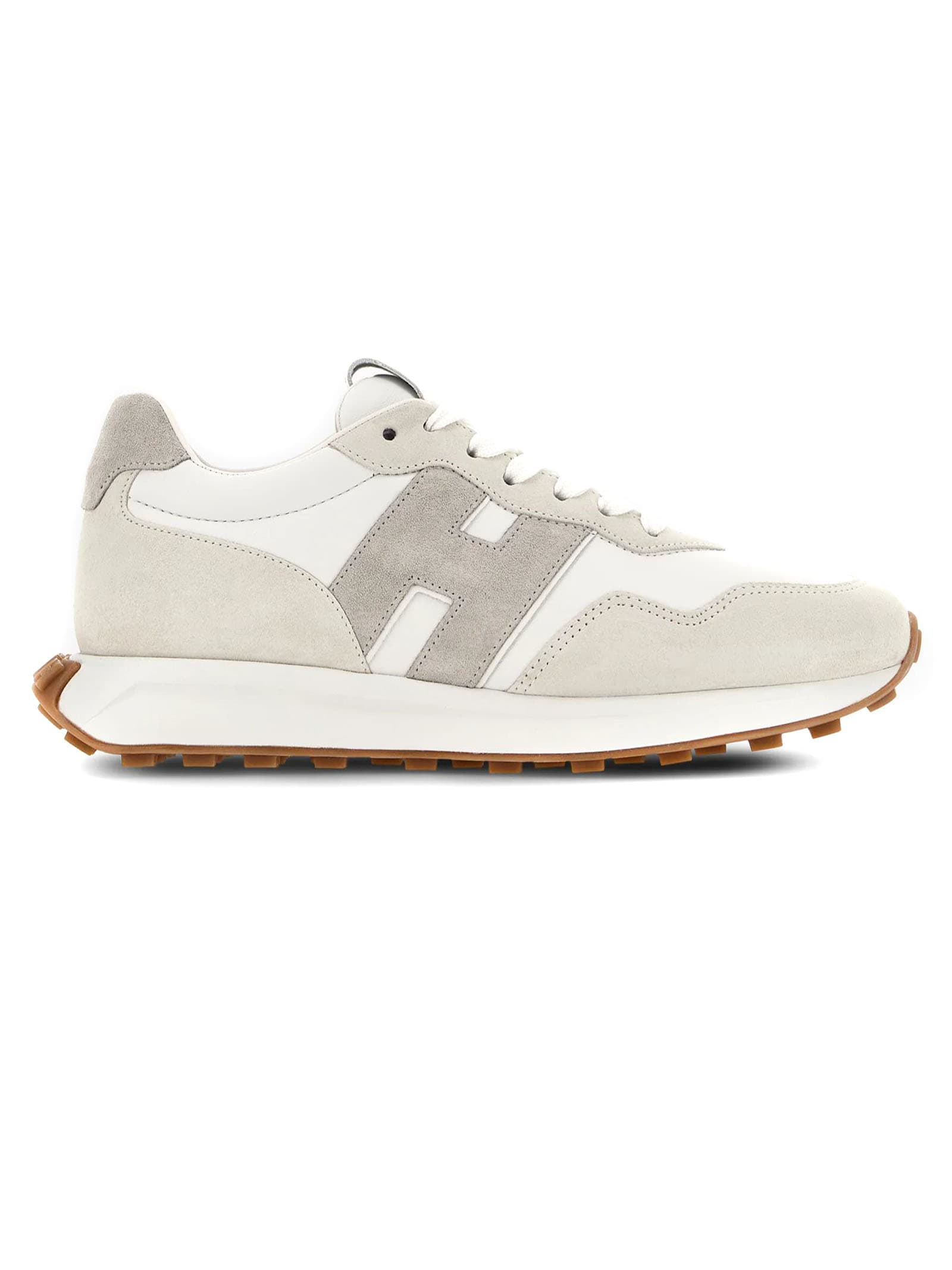 Hogan h602 White Leather Sneakers