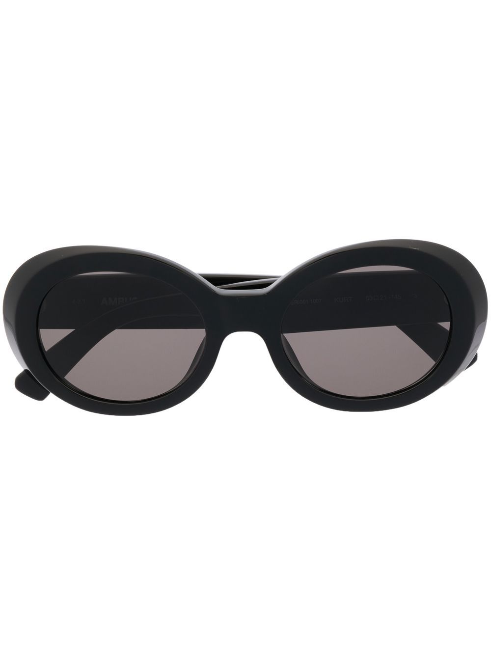 Ambush Eyewear 椭圆形框太阳眼镜 - 黑色