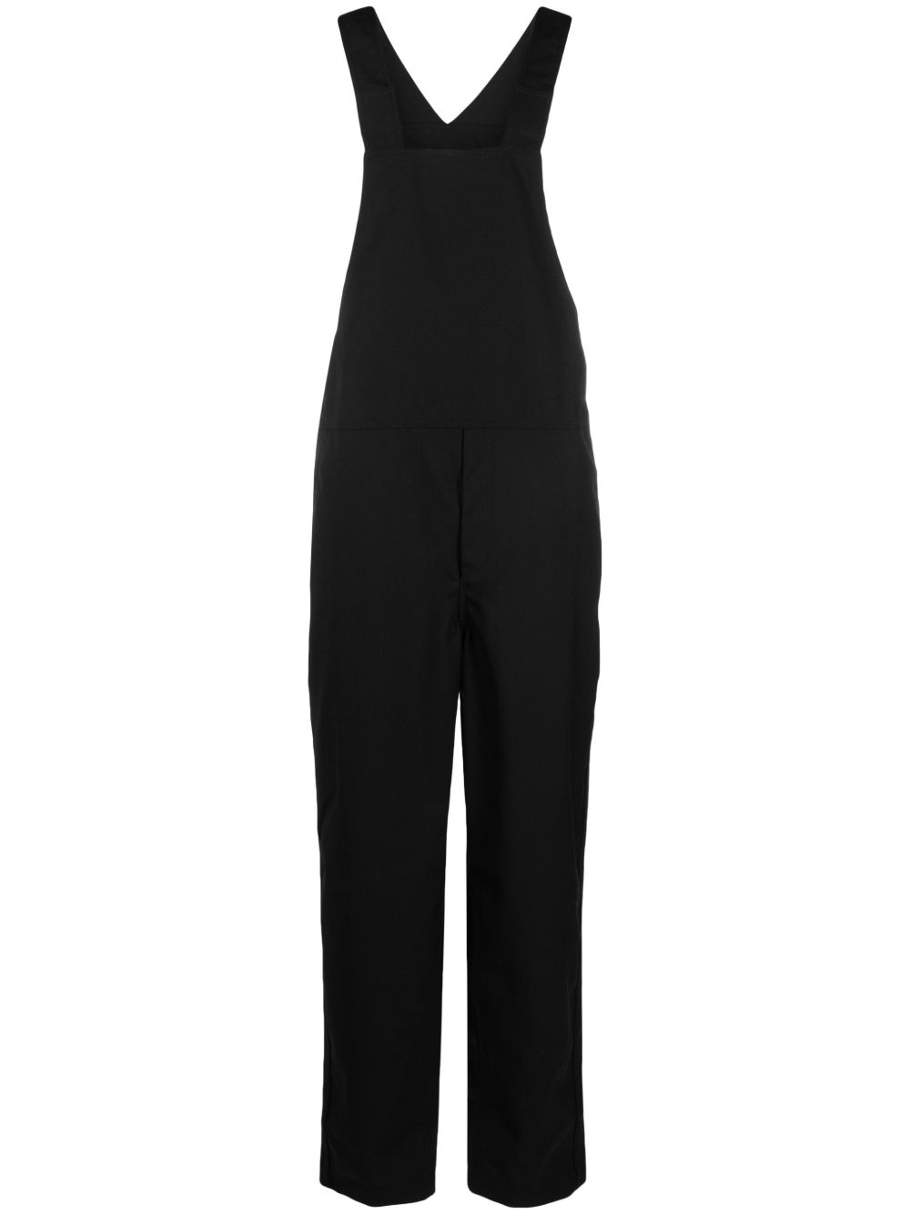 Comme Des Garçons Shirt 直筒羊毛背带裤 - 黑色