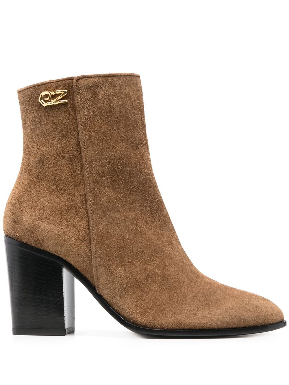 Giuseppe Zanotti Genesis 高跟及踝靴 - 褐色