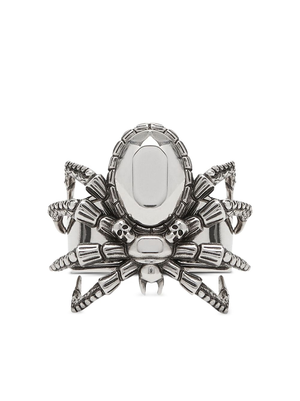 Alexander McQueen 蜘蛛造型戒指 - 银色