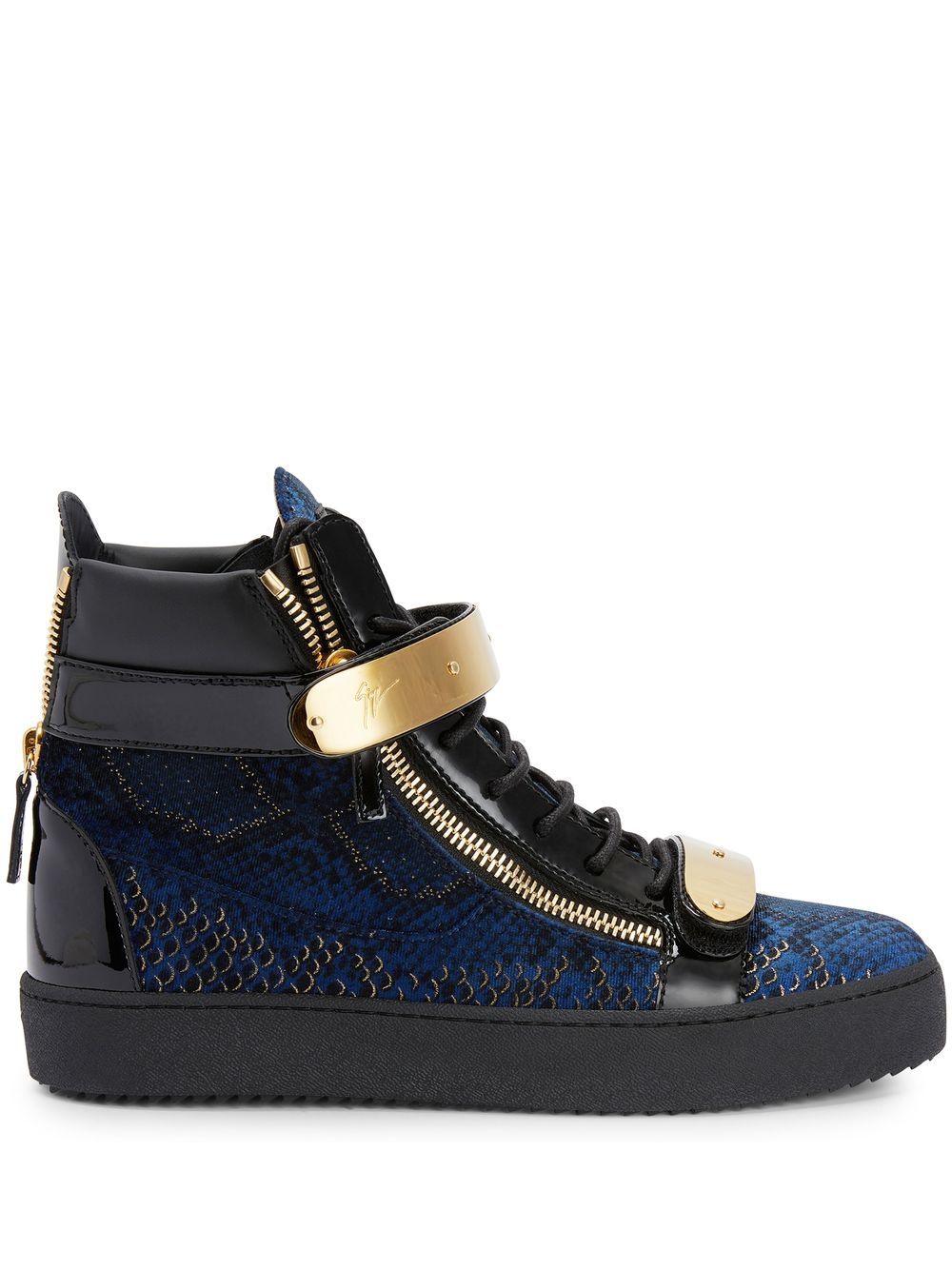 Giuseppe Zanotti Coby 高帮运动鞋 - 蓝色