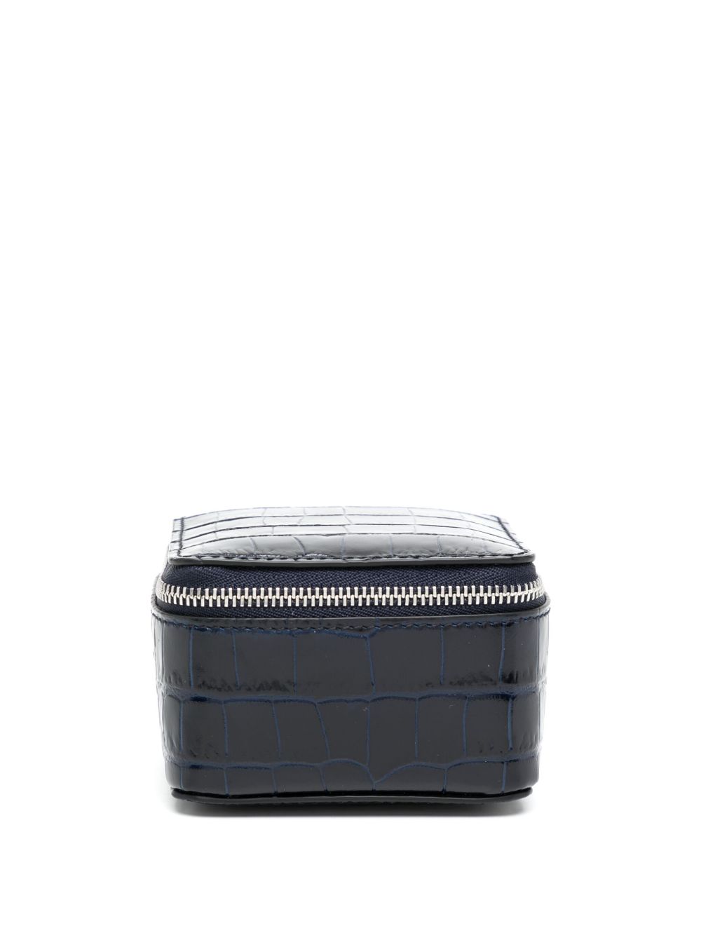 Smythson 仿鳄鱼纹效果皮质收纳盒 - 黑色