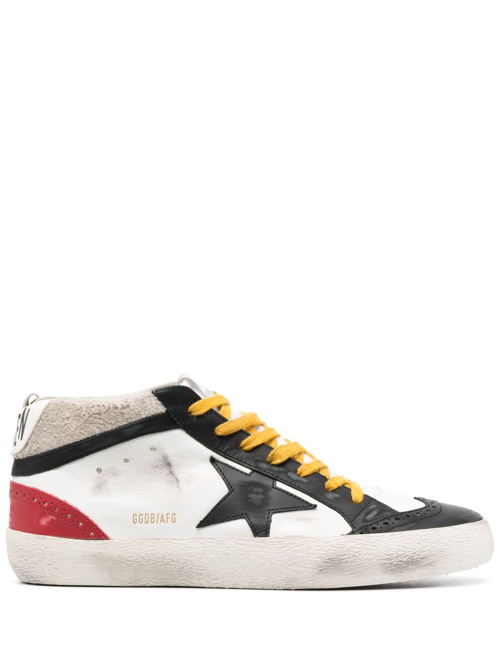 Golden Goose Mid-Star 皮质板鞋 - 白色