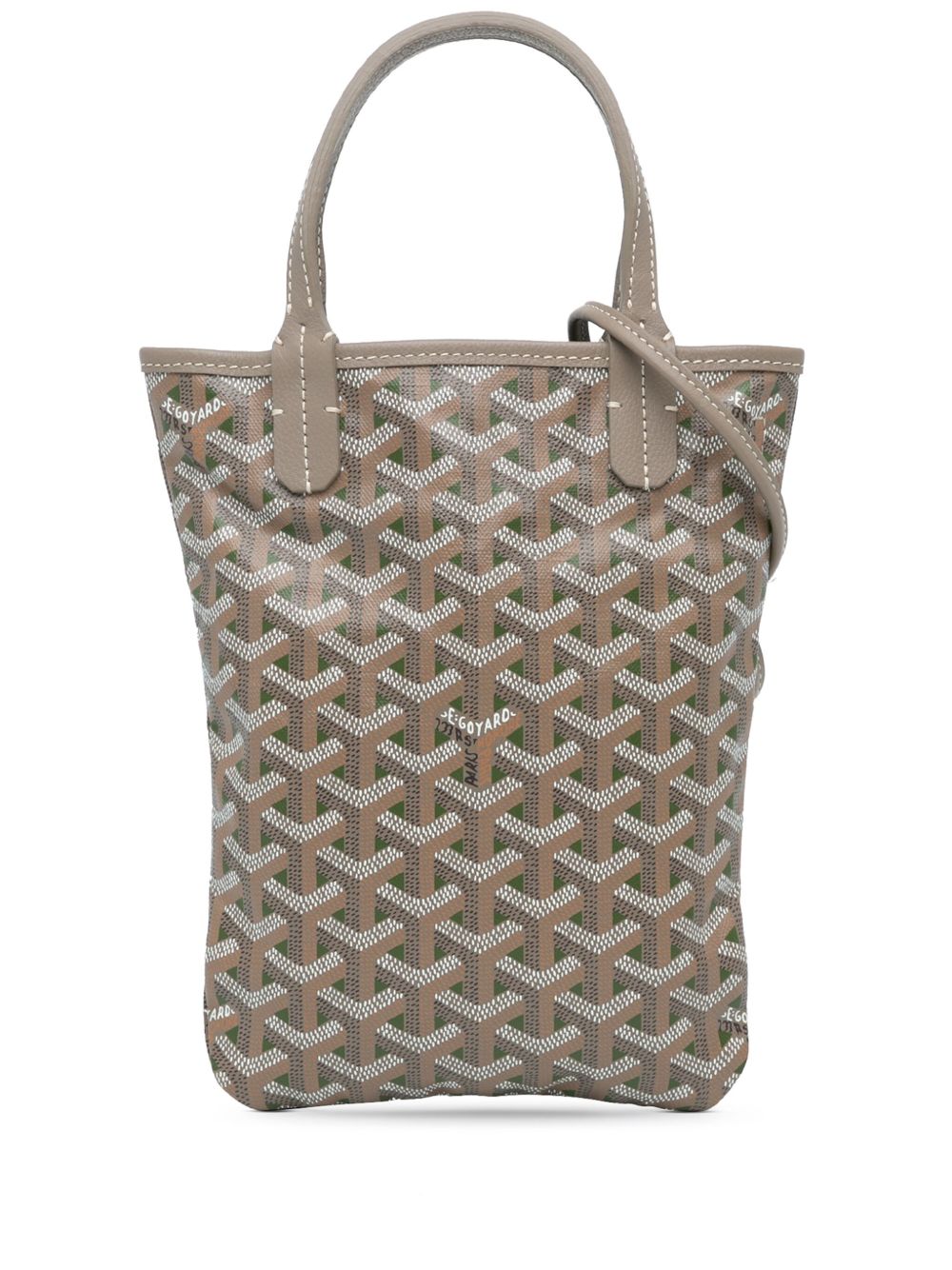 Goyard Pre-Owned Goyardine Poitiers Claire Voie 斜挎包（2023年典藏款） - 灰色