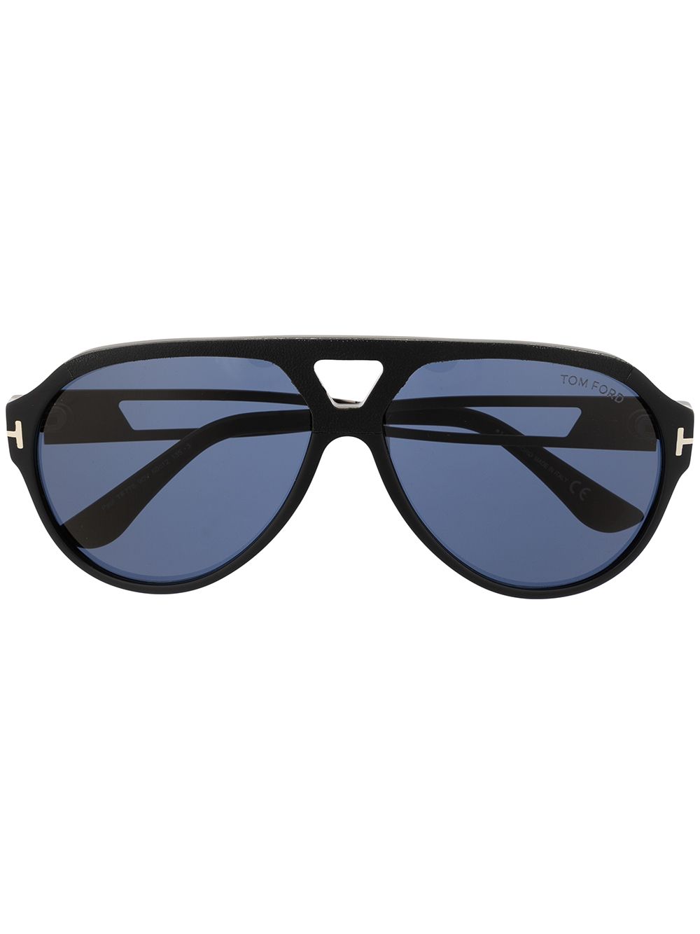 TOM FORD Eyewear 飞行员镜框太阳眼镜 - 黑色