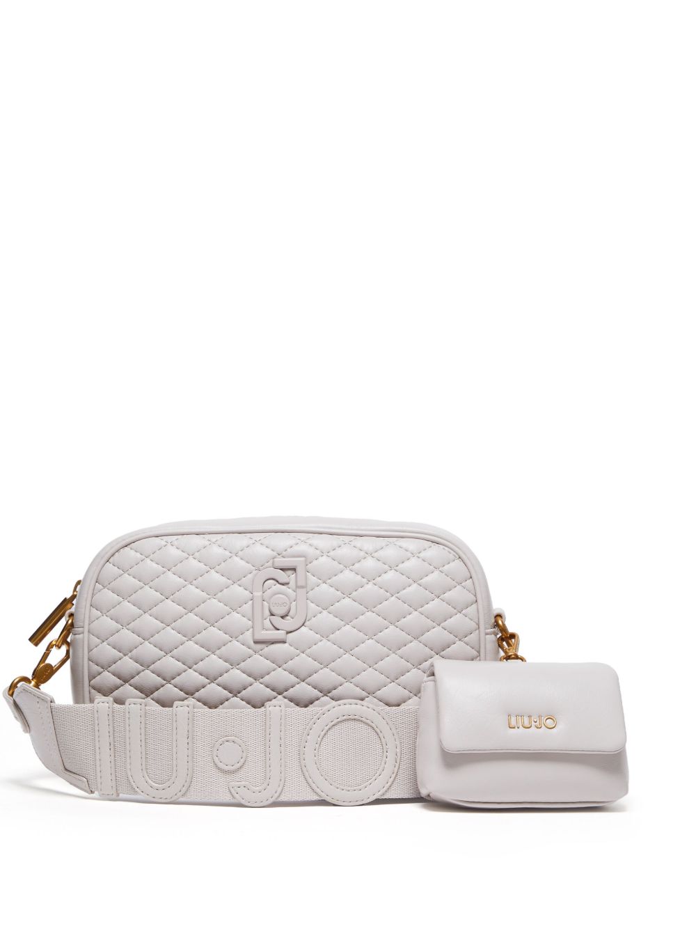 LIU JO quilted cross body bag - 中性色
