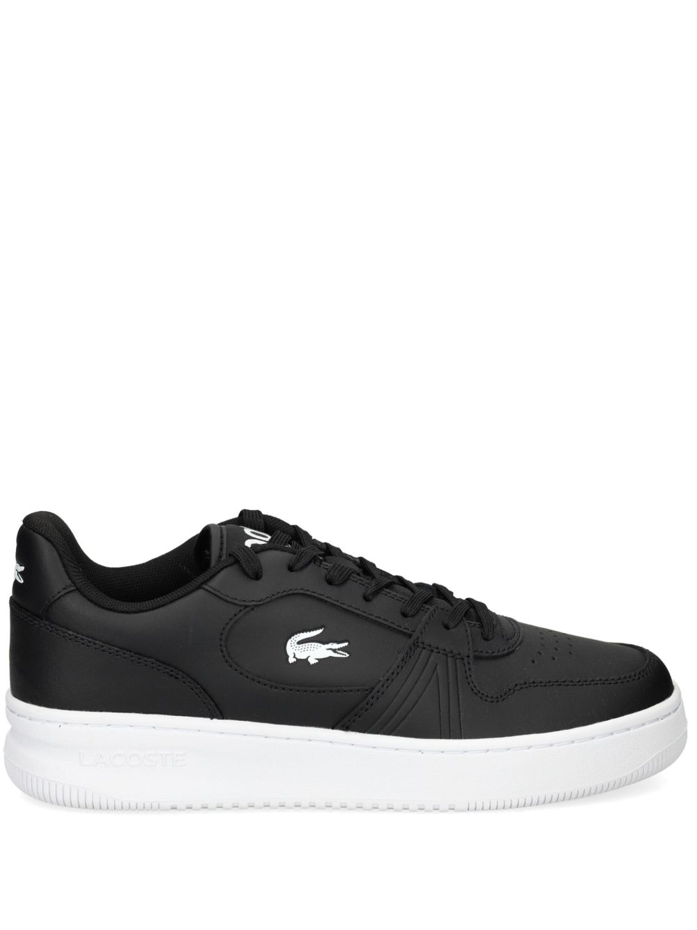 Lacoste L001 皮质运动鞋 - 黑色