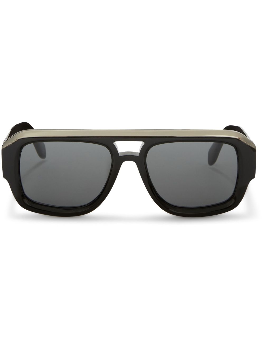 Palm Angels Eyewear Stockton 方框太阳眼镜 - 黑色