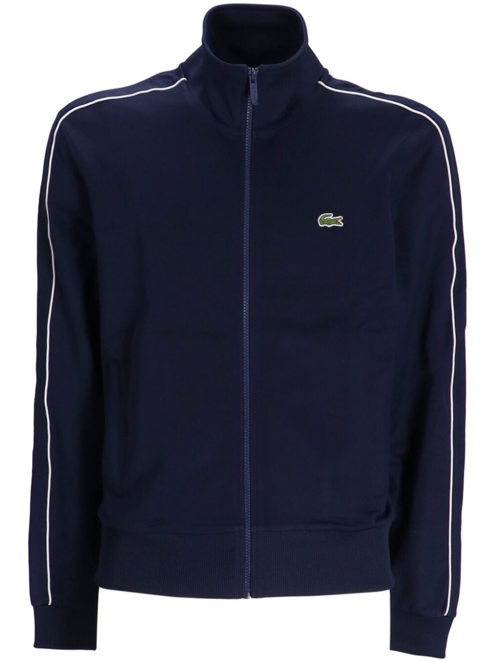 Lacoste logo贴花侧条纹卫衣 - 蓝色