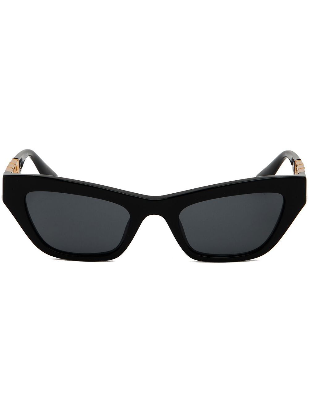 Versace Eyewear 范思哲眼镜系列 希腊回纹细节猫眼框太阳眼镜 - 黑色