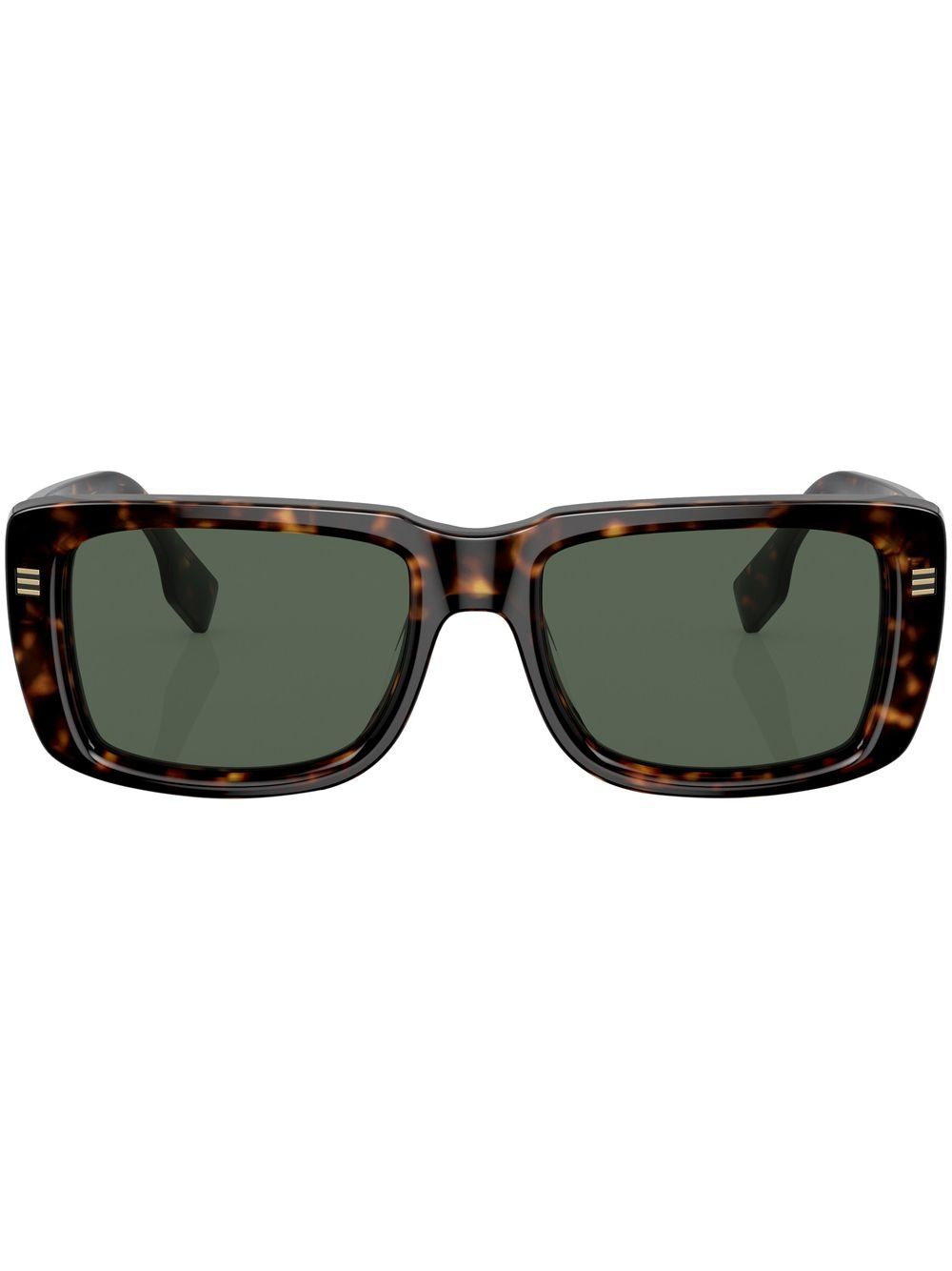 Burberry Eyewear Jarvis 长方形镜框太阳眼镜 - 褐色