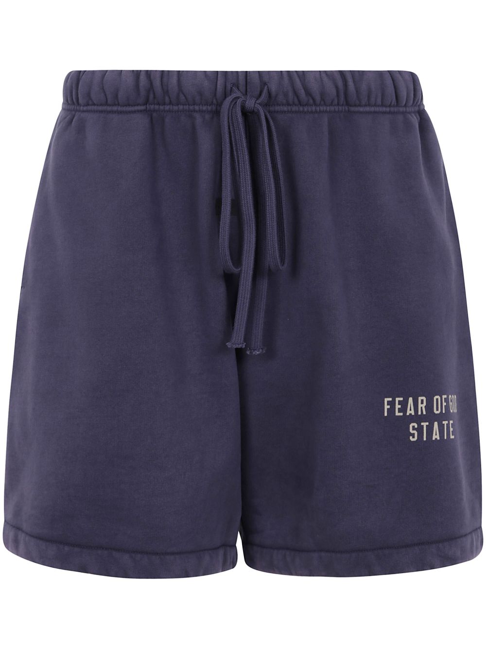 FEAR OF GOD ESSENTIALS 平纹针织运动短裤 - 蓝色