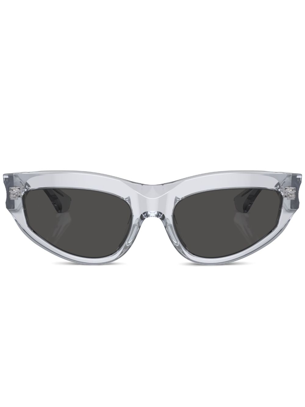 Burberry Eyewear 透明猫眼框太阳眼镜 - 灰色