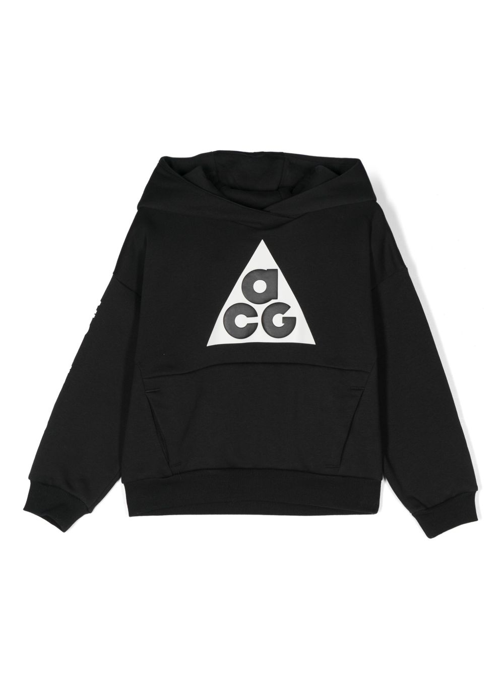 Nike Kids ACG logo印花连帽衫 - 黑色