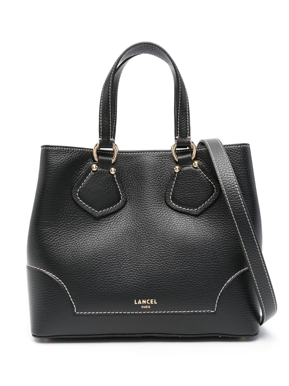 Lancel Neo Izy 皮质手提包 - 黑色
