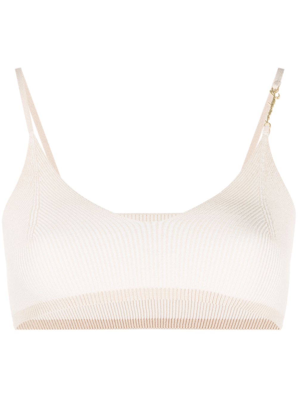 Jacquemus Pralu logo标牌文胸式上衣 - 中性色