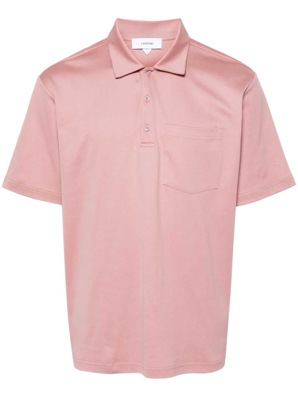 Lardini 平纹针织棉polo衫 - 粉色