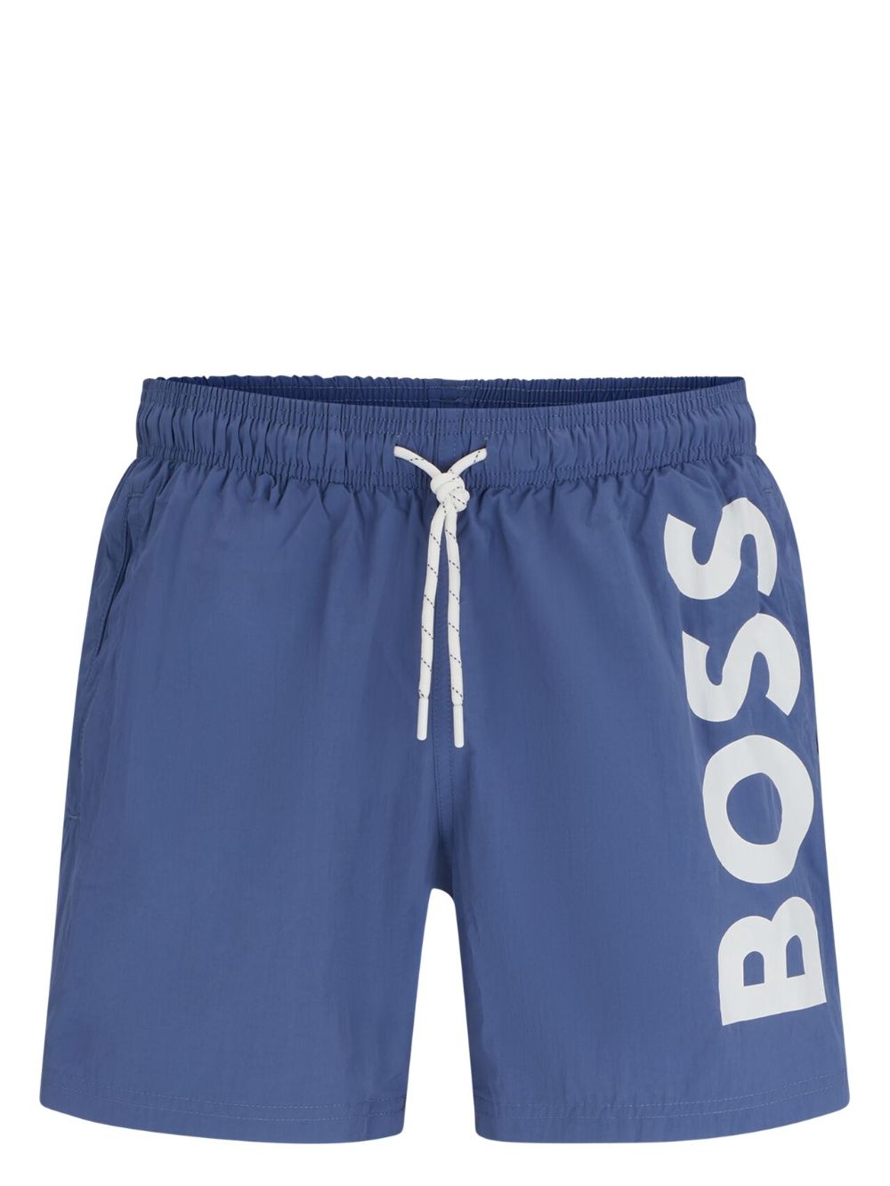 BOSS logo印花泳裤 - 蓝色
