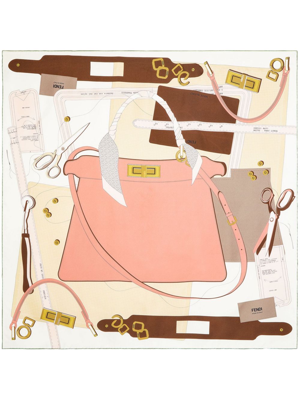 FENDI Fendi 软薄绸 - 中性色